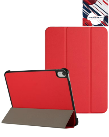 Smart Shockproof Stand Case - RED for iPad Air 11 / 2024 / Air 4 / Air 5 / Pro 11 (1st / 2nd / 3rd / 4th) (Only Ground Shipping)