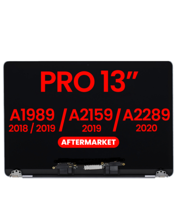 LCD Assembly (SPACE GRAY) (NO LOGO) (Aftermarket) for MacBook Pro 13 (A1989 / Late 2018 / Early 2019) (A2159 / Mid 2019) (A2289 / Mid 2020)