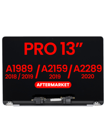 LCD Assembly (SILVER) (NO LOGO) (Aftermarket) for MacBook Pro 13 (A1989 / Late 2018 / Early 2019) (A2159 / Mid 2019) (A2289 / Mid 2020)