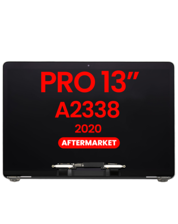 LCD Assembly (SILVER) (NO LOGO) (Aftermarket) for MacBook Pro 13" (A2338 / Late 2020) (M1 / M2)