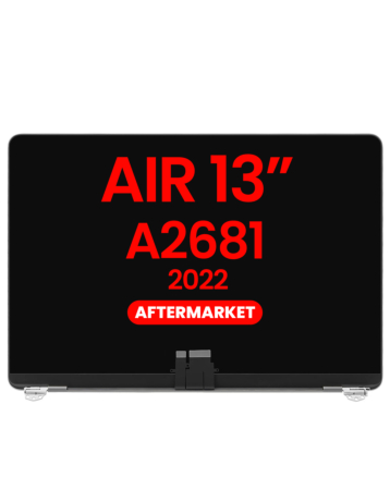 LCD Assembly (SPACE GRAY) (NO LOGO) (Aftermarket) for MacBook Air 13" (A2681 / Mid 2022)