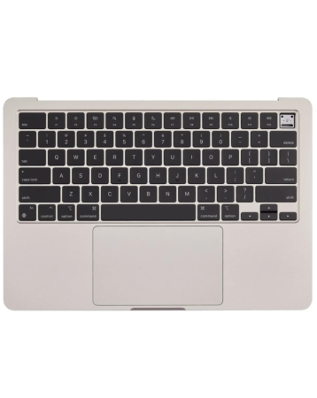 Top Case with US Keyboard & Touchpad (STARLIGHT) for MacBook Air 13" (A2681 / Mid 2022)