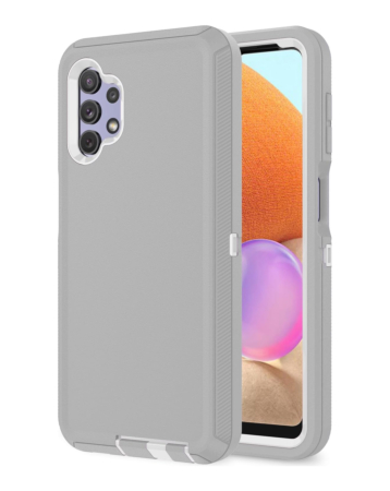 Heavy Duty Case for Galaxy A32 5G (GRAY & WHITE) (Only Ground Shipping)