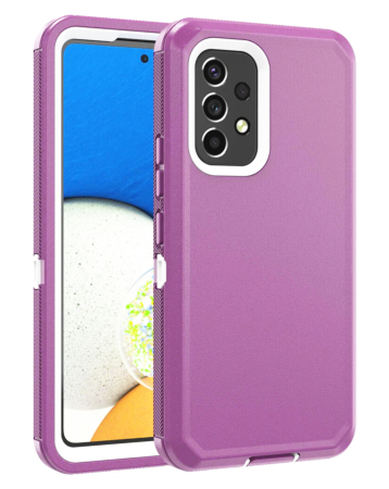 Galaxy A53 Heavy Duty Case - PINK WHITE (Only Ground Shipping)