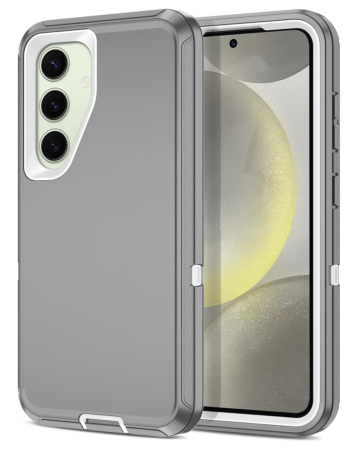 Heavy Duty Case for A55 5G (GRAY & WHITE) (Only Ground Shipping)