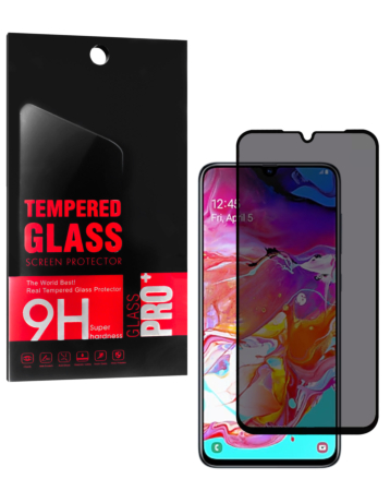Privacy Tempered Glass for Galaxy A70 (A705) / T-Mobile Revvl 8 (2.5D / 1 Piece)