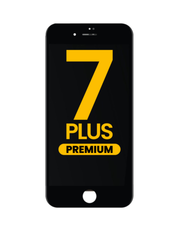 LCD Assembly with Steel Plate for iPhone 7 Plus (BLACK) (Premium / LG)