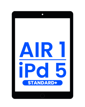 Standard+ iPad 5 (2017) / Air 1 Digitizer Assembly (BLACK) (Air 1 Home Button Pre-Installed)