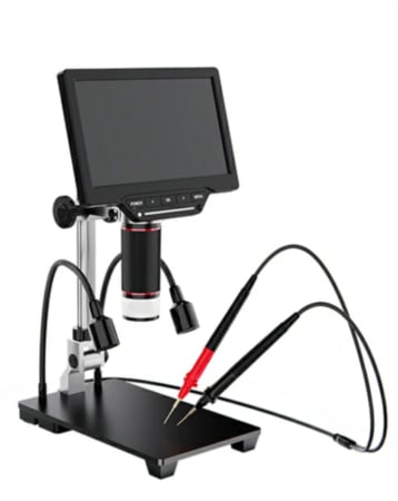 AiXun DM21 5-528X 7-inch HD Display Digital Measurement Microscope with Multimeter Function (Only Ground Shipping)