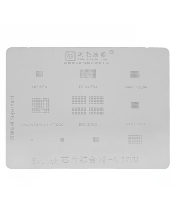 AMAOE Switch IC Chip Stencils (0.12MM)