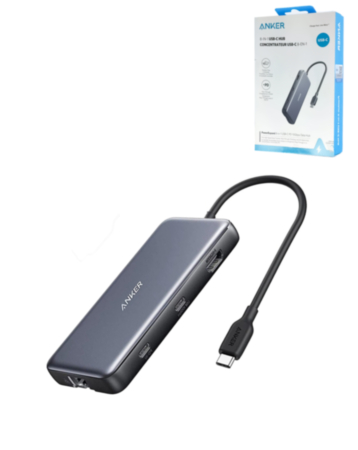 Anker 555 USB-C Powerexpand Data Hub (8-In-1) (GRAY) (Only Ground Shipping)
