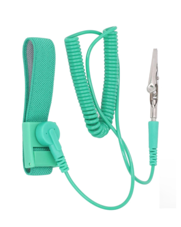 ESD Anti Static Wrist Strap Adjustable Alligator Clip Elastic Band Long (3m)