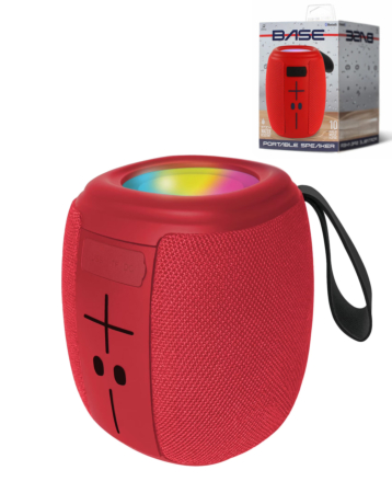BASE Wireless Speaker with Strap - RED (Only Ground Shipping)