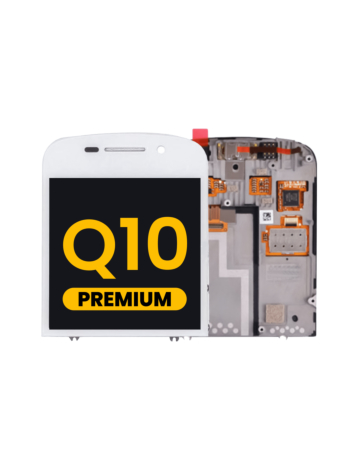LCD Assembly for BlackBerry Q10 (WHITE) (Premium)