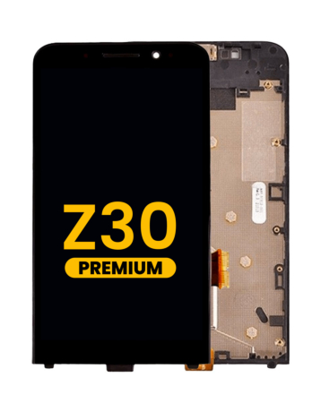 LCD Assembly with Frame for BlackBerry Z30 (BLACK) (Premium)