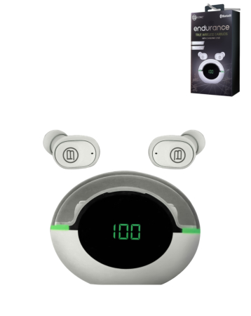 PowerTune True Wireless Earbuds - WHITE (Only Ground Shipping)