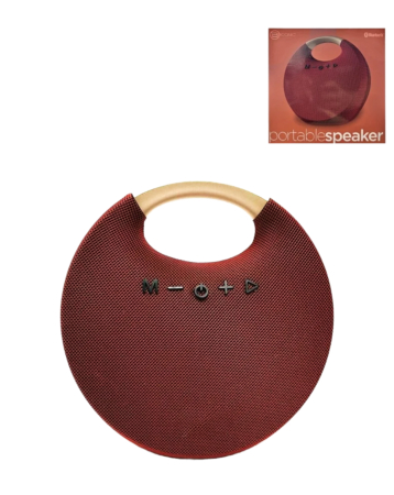BICONIC Bluetooth Fabric Wireless Speaker - RED (Only Ground Shipping)