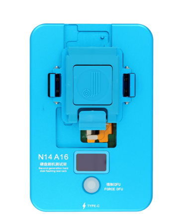 Stock up on the JCID N14 A16 NAND Restoring Testing Fixture Flashing Test Stand for iPhone 14 series – not returnable.
