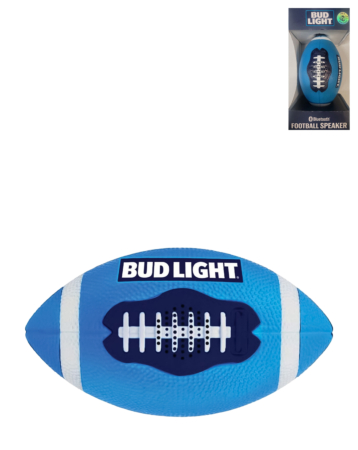 Bud Light Football Bluetooth BudLight Speaker (BLUE) (Only Ground Shipping)