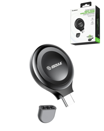 Esoulk Convenient Magnetic Wireless Charger for Smart Watch - BLACK (Only Ground Shipping)