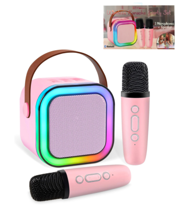 Wireless Karaoke Party Set - PINK (Only Ground Shipping)