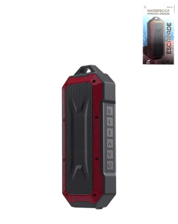 ESCAPADE IPX6 Rugged & Waterproof Bluetooth Speaker - RED (Only Ground Shipping)