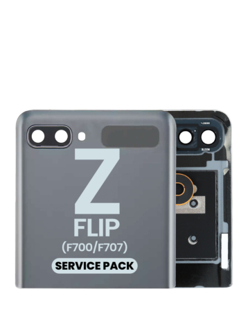 Outer OLED Assembly with Frame for Galaxy Z Flip 4G (F700) / Z Flip 5G (F707) (MYSTIC GRAY) (Service Pack)