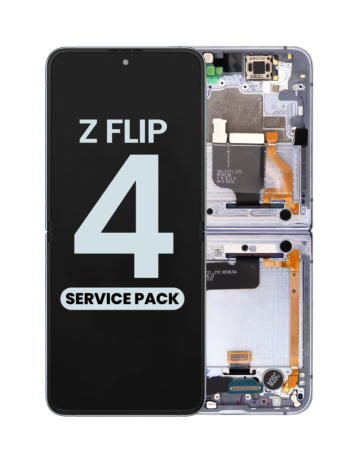 OLED Assembly with Frame for Galaxy Z Flip 4 F721 (BLUE) (US and International) (Service Pack)