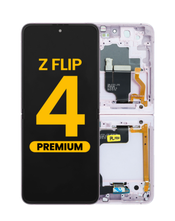 OLED Assembly with Frame for Galaxy Z Flip 4 F721 (VIOLET / BORA PURPLE) (US and International) (Premium)