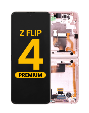 OLED Assembly with Frame for Galaxy Z Flip 4 F721 (PINK GOLD) (US and International) (Premium)