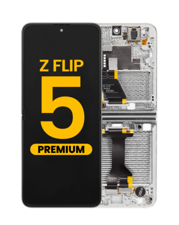 OLED Assembly with Frame for Galaxy Z Flip 5 F731 (GRAY) (US & International) (Premium)