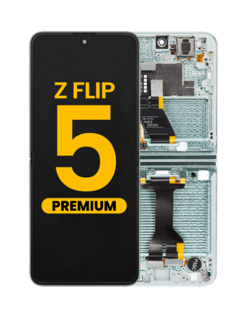 OLED Assembly with Frame for Galaxy Z Flip 5 F731 (MINT) (US and International) (Premium)