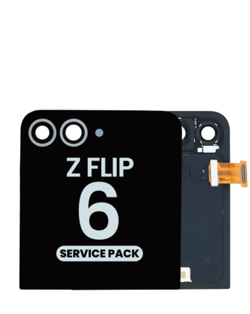 Outer OLED Assembly without Frame for Galaxy Z Flip 6 F741 (SILVER SHADOW) (Service Pack)