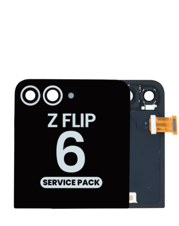 Outer OLED Assembly without Frame for Galaxy Z Flip 6 F741 (WHITE) (Service Pack)