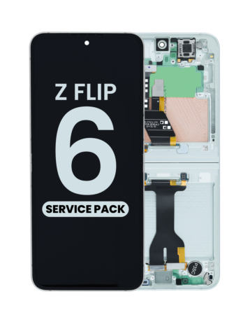 OLED Assembly with Frame for Galaxy Z Flip 6 F741 (SILVER SHADOW) (US & International) (Service Pack)