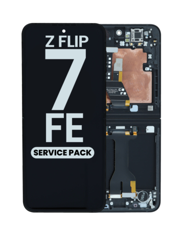OLED Assembly with Frame for Galaxy Z Flip 7 FE F761 (BLACK) (US & International) (Service Pack)