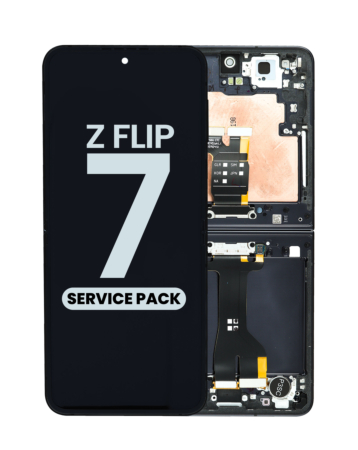 OLED Assembly with Frame for Galaxy Z Flip 7 F766 (JETBLACK) (Single Sim Version) (Service Pack)