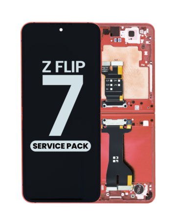OLED Assembly with Frame for Galaxy Z Flip 7 F766 (RED) (Single Sim Version) (Service Pack)