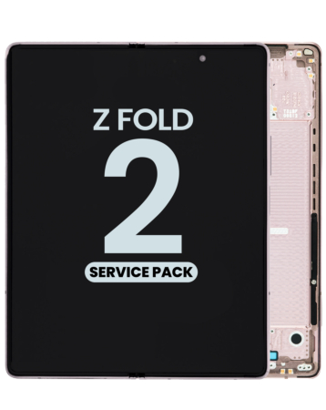 OLED Assembly with Frame for Galaxy Z Fold 2 F916U (MYSTIC BRONZE) (Service Pack)