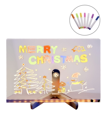 Light-Up Message Writing Board with Ledstand & Markers (Only Ground Shipping)