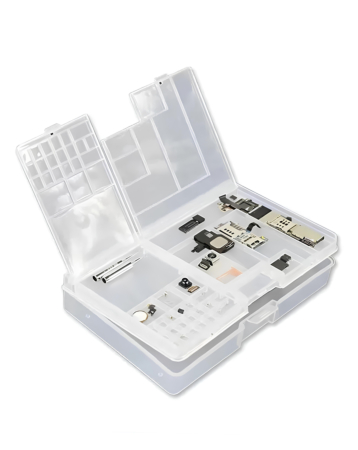 Double-Layer PVC Component Storage Box for Phone IC Repair Parts