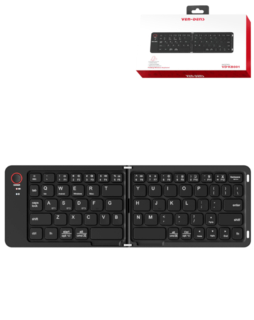 VEN-DENS VD-KB001 Foldable Wireless Keyboard (BLACK) (Only Ground Shipping)