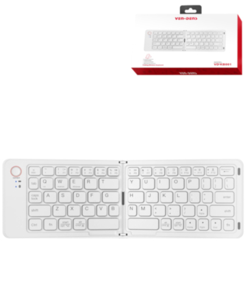 VEN-DENS VD-KB001 Foldable Wireless Keyboard (WHITE) (Only Ground Shipping)