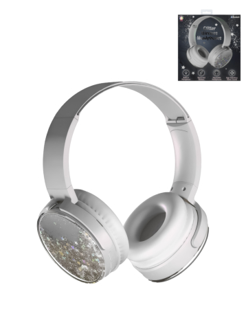 Glitter Wireless Headphones (WHITE) (Only Ground Shipping)