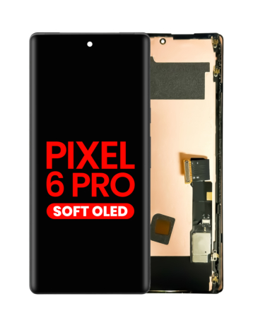 OLED Assembly with Frame for Google Pixel 6 Pro (Without Fingerprint Sensor) (Aftermarket OLED)