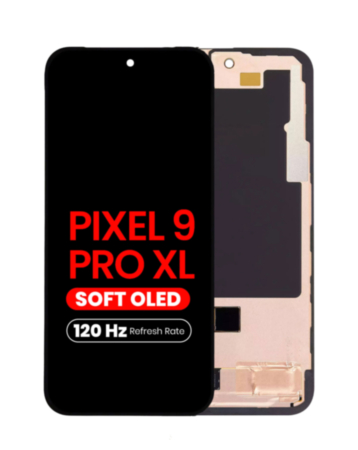 OLED Assembly with Frame for Google Pixel 9 Pro XL (With Fingerprint Sensor) (Aftermarket Pro Soft Oled / 120HZ)