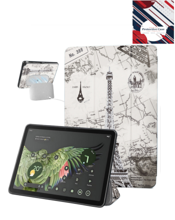 Old Style Notebook Design Case for Google Pixel Tablet 11'' (2024) - EIFFEL TOWER (Only Ground Shipping)