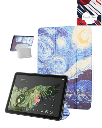 Old Style Notebook Design Case for Google Pixel Tablet 11'' (2024) - STARRY NIGHT (Only Ground Shipping)
