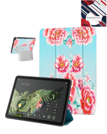 Old Style Notebook Design Case for Google Pixel Tablet 11'' (2024) - ROSE (Only Ground Shipping)