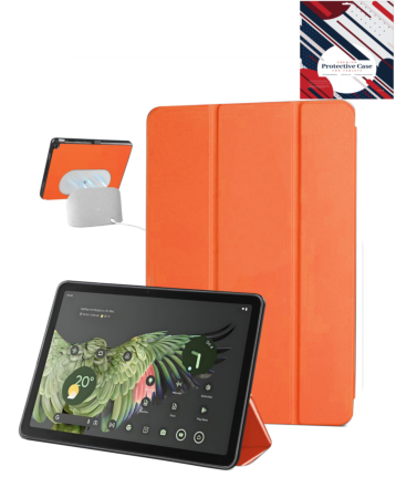 Smart Shockproof Stand Case for Google Pixel Tablet 11'' (2024) - ORANGE (Only Ground Shipping)